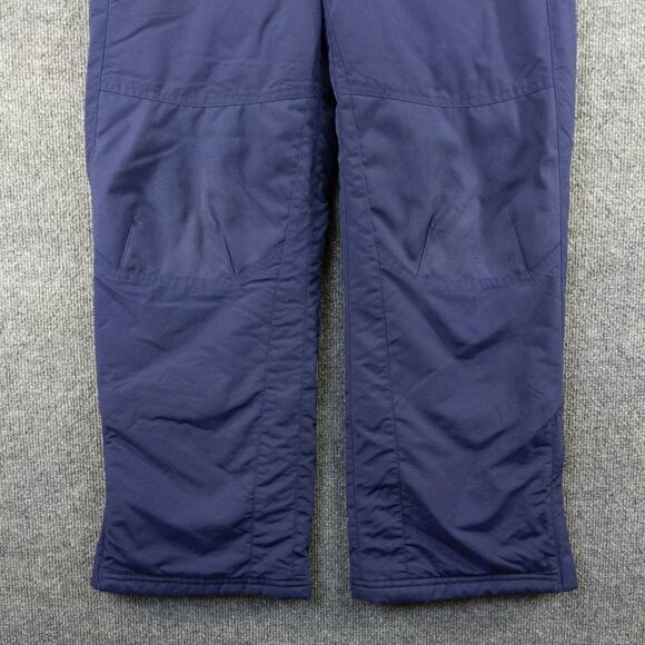 L.L. Bean Snow Pants SZ 12 Blue Nylon Lining Polyester Insulated Logo - Picture 7 of 10